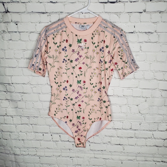 adidas floral bodysuit